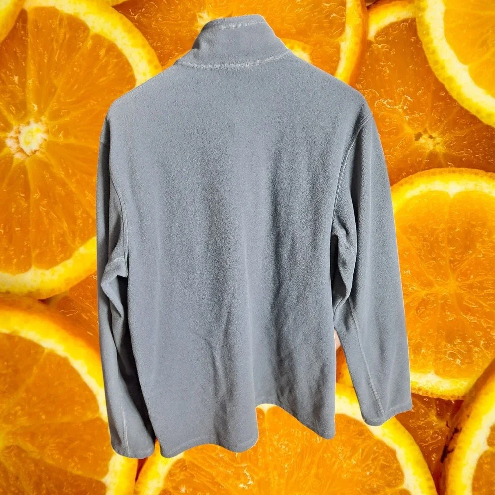 The North Face Fleece Pullover 1/4‎ Zip Lightweight Gray Mens L